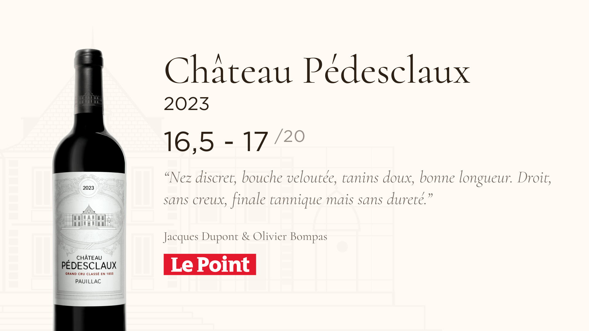 Château Pédesclaux 2023 est désormais disponible - Chateau Pedesclaux